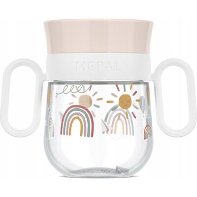 Mepal KUBEK DZIECIĘCY TRENINGOWY DO NAUKI PICIA 360°MIO 200 ML SUNSHINE & RAINBOW Mepal KUBEK DZIECIĘCY TRENINGOWY DO NAUKI PICIA 360°MIO 200 ML SUNSHINE & RAINBOW
