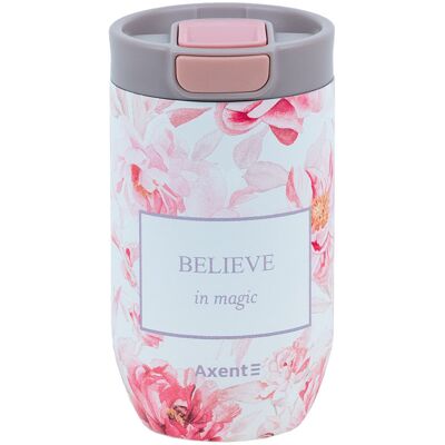 Kubek termiczny 350 ml z kwiatkami Axent Peony Dreams Kubek termiczny 350 ml z kwiatkami Axent Peony Dreams