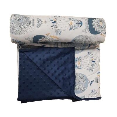 La Millou Lekki Kocyk Minky - L - Cappadocia Sky - Navy La Millou Lekki Kocyk Minky - L - Cappadocia Sky - Navy