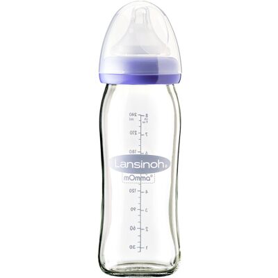 Lansinoh Szklana butelka dla niemowląt - NaturalWave 240ml Lansinoh Szklana butelka dla niemowląt - NaturalWave 240ml