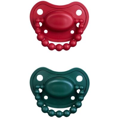 Inny producent LUU - Smoczki pozycjonujące 2szt., holygreen + santa red 3-6 m Inny producent LUU - Smoczki pozycjonujące 2szt., holygreen + santa red 3-6 m