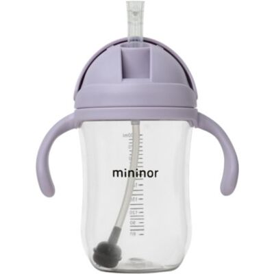 Mininor Fioletowy Tritan Kubek z Rurką - 330ml - od 6 miesięcy - Kubek Mininor Fioletowy Tritan Kubek z Rurką - 330ml - od 6 miesięcy - Kubek