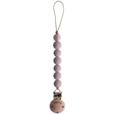 Mushie, Koralikowa zawieszka do smoczka, Halo Mauve Mushie, Koralikowa zawieszka do smoczka, Halo Mauve