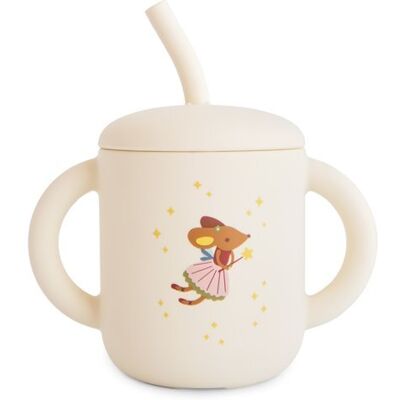 Mushie Kubek ze słomką 175 ml Fairy Mice Mushie Kubek ze słomką 175 ml Fairy Mice