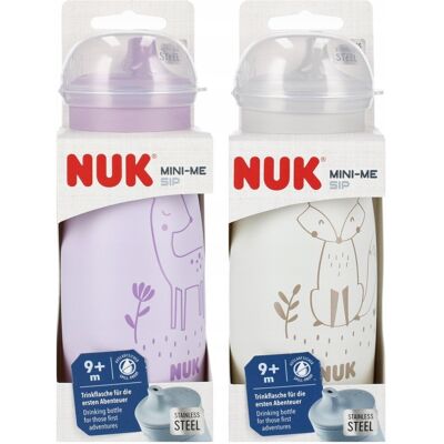 NUK Mini-Me Sip Biały 9m+ 300 ml - Butelka dla dzieci NUK Mini-Me Sip Biały 9m+ 300 ml - Butelka dla dzieci