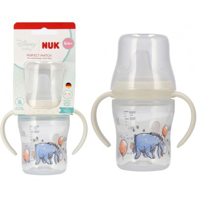 NUK Butelka do nauki picia z ustnikiem niekapkiem 150ml Perfect Match Osiołek 10215394 NUK Butelka do nauki picia z ustnikiem niekapkiem 150ml Perfect Match Osiołek 10215394