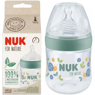 NUK - For Nature - 150 ml - silikonowa ssawka - butelka NUK - For Nature - 150 ml - silikonowa ssawka - butelka