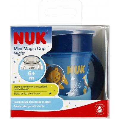 NUK Kubek 160 ml 6m Mini Magic Cup niebieski NUK Kubek 160 ml 6m Mini Magic Cup niebieski