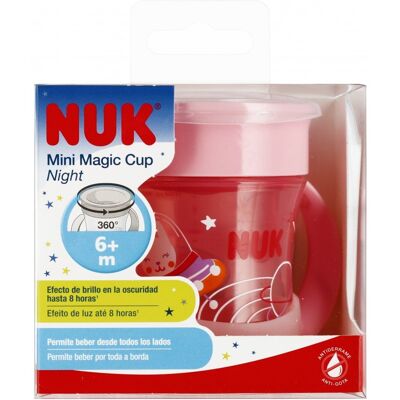 NUK Kubek 160 ml 6m Mini Magic Cup różowy NUK Kubek 160 ml 6m Mini Magic Cup różowy