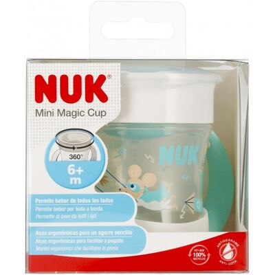 NUK Kubek 160 ml 6m Mini Magic Cup turkusowy NUK Kubek 160 ml 6m Mini Magic Cup turkusowy