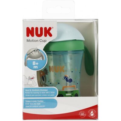 NUK Kubek 230 ml 8m Motion Cup zielony NUK Kubek 230 ml 8m Motion Cup zielony