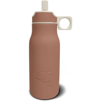 Nuuroo silikonowy bidon ze słomką dla niemowlaka LAU Chocolate Malt 400 ml Nuuroo silikonowy bidon ze słomką dla niemowlaka LAU Chocolate Malt 400 ml