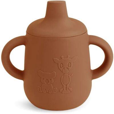 Nuuroo silikonowy kubek niekapek z ustnikiem KOALA GIRAF Caramel Cafe Nuuroo silikonowy kubek niekapek z ustnikiem KOALA GIRAF Caramel Cafe