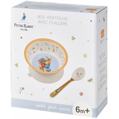 Petit Jour Paris Miseczka Z Przyssawką I Łyżką Królik Piotruś Petit Jour Paris Miseczka Z Przyssawką I Łyżką Królik Piotruś