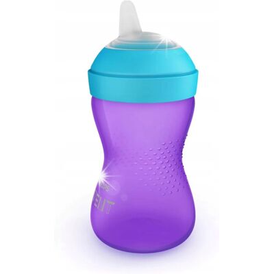 Philips Avent Kubek z miękkim ustnikiem 300ml 9m+ fioletowy SCF802/02 Philips Avent Kubek z miękkim ustnikiem 300ml 9m+ fioletowy SCF802/02