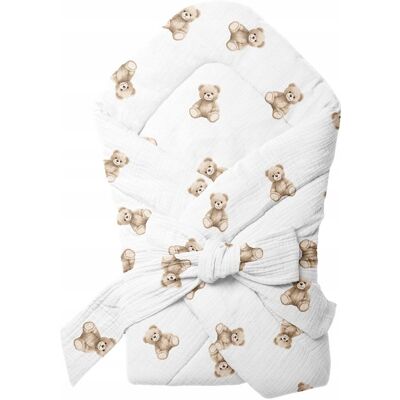 Ankras ROŻEK BECIK OTULACZ MUŚLINOWY MUŚLIN KRESZOWANY 75X75 PRODUKT POLSKI Ankras ROŻEK BECIK OTULACZ MUŚLINOWY MUŚLIN KRESZOWANY 75X75 PRODUKT POLSKI