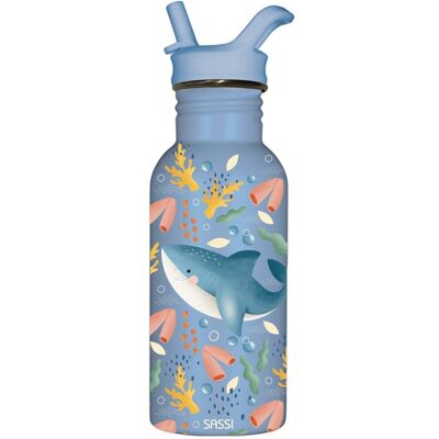 Inny producent SASSI EDITORE Butelka na wodę bidon 500 ml Rekin SASSI Inny producent SASSI EDITORE Butelka na wodę bidon 500 ml Rekin SASSI