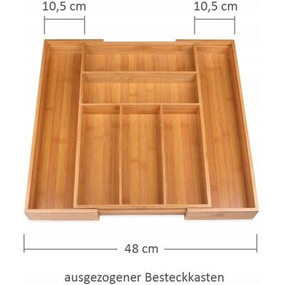 Inny producent Schramm Cutlery Box Bambusowy Organizer 48x46x5 cm Inny producent Schramm Cutlery Box Bambusowy Organizer 48x46x5 cm