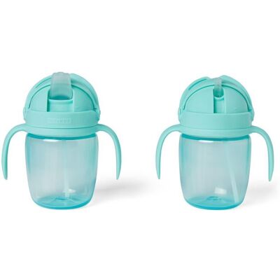 Skip Hop, Zestaw Bidonów, Teal, 6m+, 2w1 Skip Hop, Zestaw Bidonów, Teal, 6m+, 2w1