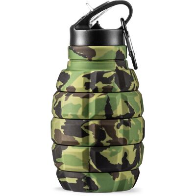 Gadget Master Składana butelka GRANAT, BPA FREE, kamuflaż, bidon Gadget Master Składana butelka GRANAT, BPA FREE, kamuflaż, bidon