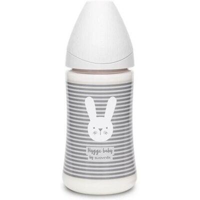 Butelka dziecięca Hygge Suavinex 270 ml - Silikonowy smoczek, 3 stopnie Butelka dziecięca Hygge Suavinex 270 ml - Silikonowy smoczek, 3 stopnie