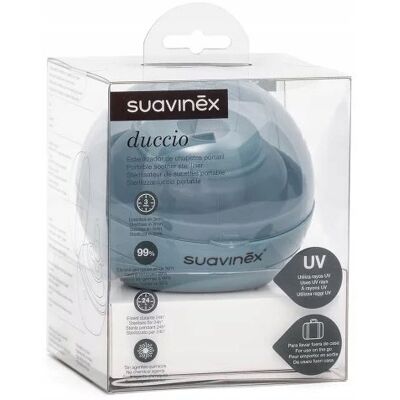 Suavinex Duccio Azzurro Przenośny UV Sterylizator - Smoczek Desinfekcja Suavinex Duccio Azzurro Przenośny UV Sterylizator - Smoczek Desinfekcja