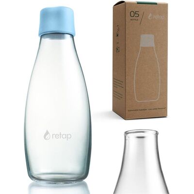 Szklana butelka na wodę Retap Original 500 ml - Baby Blue Szklana butelka na wodę Retap Original 500 ml - Baby Blue