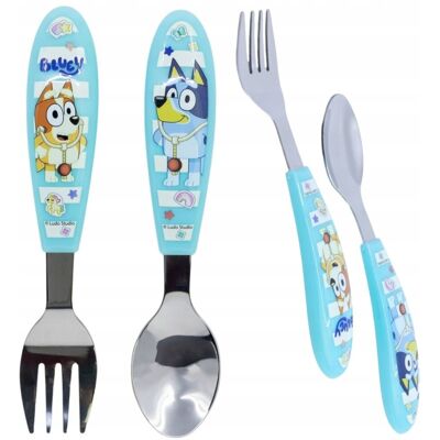 Stor SZTUĆCE DLA DZIECI BLUEY STAL NIERODZEWNA BEZ BPA ŁYŻKA WIDELEC Stor SZTUĆCE DLA DZIECI BLUEY STAL NIERODZEWNA BEZ BPA ŁYŻKA WIDELEC