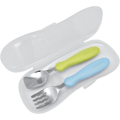 Inny producent Sztućce z etui kiwi/sky Inny producent Sztućce z etui kiwi/sky