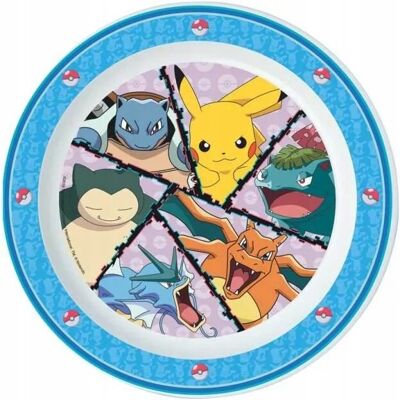 Talerz Pokemon Dziecięcy Pikachu Charizard Talerz Pokemon Dziecięcy Pikachu Charizard