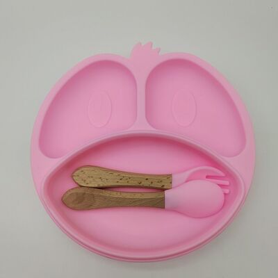 Talerzyk silikonowy z przyssawką ,talerz dziecięcy + sztućce #cool_items Talerzyk silikonowy z przyssawką ,talerz dziecięcy + sztućce #cool_items