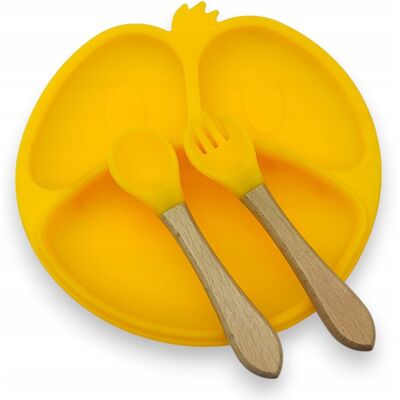 #COOL_ITEMS talerzyk z przyssawką łyżka widelec silikonowy talerz dla dziecka PREZENT #COOL_ITEMS talerzyk z przyssawką łyżka widelec silikonowy talerz dla dziecka PREZENT