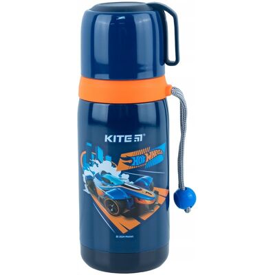 TERMOS DLA DZIECI DLA CHŁOPCÓW KUBEK Z UCHWYTEM HOT WHEELS 350 ml KITE TERMOS DLA DZIECI DLA CHŁOPCÓW KUBEK Z UCHWYTEM HOT WHEELS 350 ml KITE