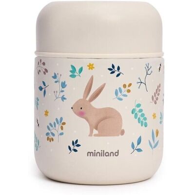 Miniland Termos Do Posiłków Mini Dreamland 280ml - Króliczki Miniland Termos Do Posiłków Mini Dreamland 280ml - Króliczki