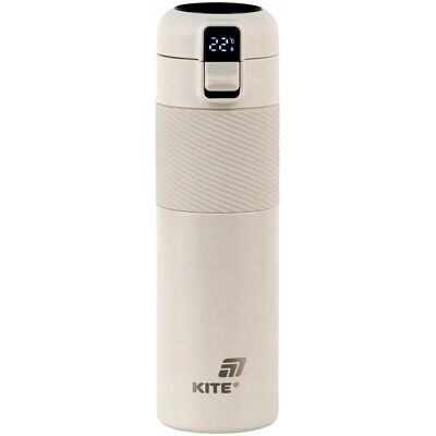 Termos Z Czujnikiem Temperatury Ze Stali Nierdzewnej Beżowy 450 Ml Kite Termos Z Czujnikiem Temperatury Ze Stali Nierdzewnej Beżowy 450 Ml Kite