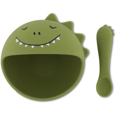 Trixie Zestaw Do Karmienia Miseczka Z Przyssawką I Łyżeczką Dinozaur 4m+ Baby Trixie Zestaw Do Karmienia Miseczka Z Przyssawką I Łyżeczką Dinozaur 4m+ Baby