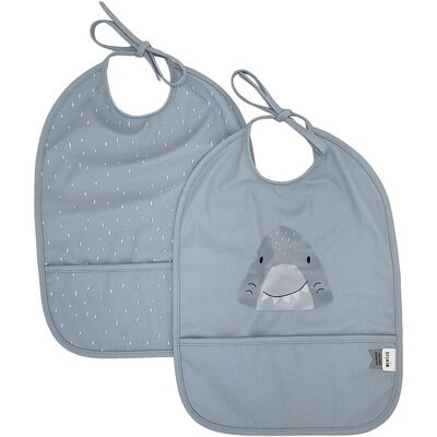 Wodoodporny Śliniak 2 szt. - Rekin Trixie Baby Wodoodporny Śliniak 2 szt. - Rekin Trixie Baby
