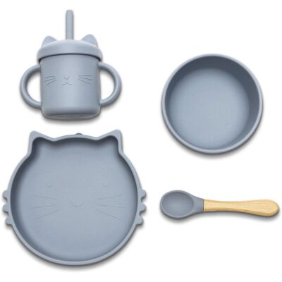 Zestaw Do Karmienia 4el Silikonowy Antypoślizgowy Bpa Free Lorelli Szary Zestaw Do Karmienia 4el Silikonowy Antypoślizgowy Bpa Free Lorelli Szary