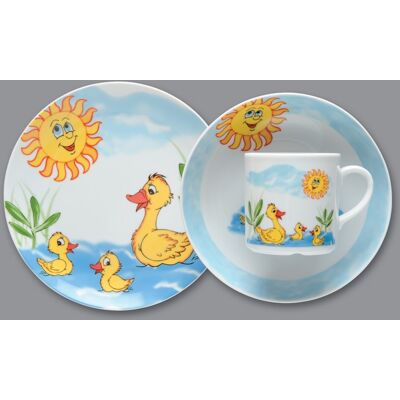 Zakłady Porcelany Stołowej Lubiana Zestaw dziecięcy dla 1 osoby 3 el. LB51 (6620) Zakłady Porcelany Stołowej Lubiana Zestaw dziecięcy dla 1 osoby 3 el. LB51 (6620)