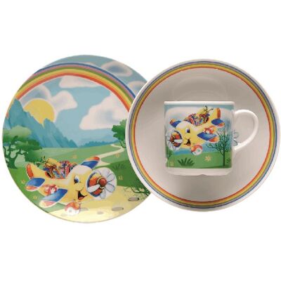 Zakłady Porcelany Stołowej Lubiana Zestaw dziecięcy dla 1 osoby 3 el. LB52 (6621) Zakłady Porcelany Stołowej Lubiana Zestaw dziecięcy dla 1 osoby 3 el. LB52 (6621)