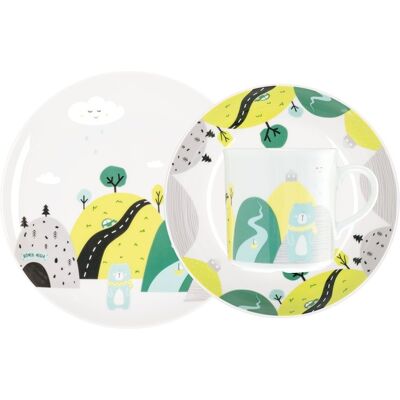 Zakłady Porcelany Stołowej Lubiana Zestaw dziecięcy dla 1 osoby 3 el. LU43 (0350A) Zakłady Porcelany Stołowej Lubiana Zestaw dziecięcy dla 1 osoby 3 el. LU43 (0350A)
