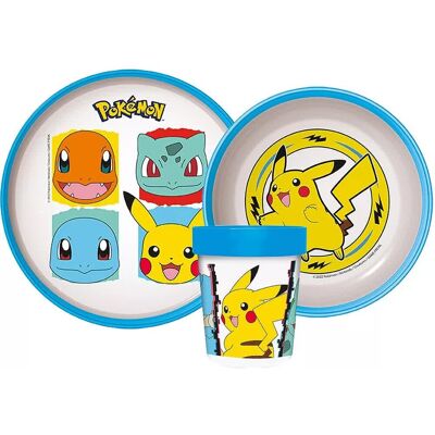 Stor Zestaw Obiadowy Antypoślizgowy Pokemon Pikachu Stor Zestaw Obiadowy Antypoślizgowy Pokemon Pikachu