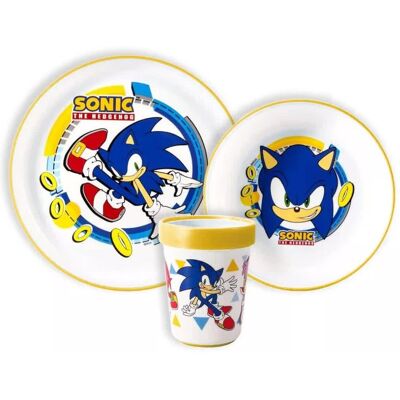 Stor Zestaw Obiadowy Antypoślizgowy Sonic Jeż Stor Zestaw Obiadowy Antypoślizgowy Sonic Jeż