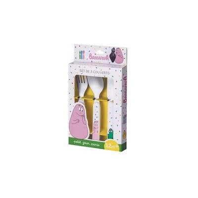 Zestaw sztućców dla dziecka, 3 el., Barbapapa Petit Jour Paris Zestaw sztućców dla dziecka, 3 el., Barbapapa Petit Jour Paris