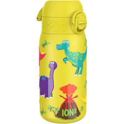 ION8 Butelka Dla Dzieci Stalowa 400 Ml Szczelna Lekka Z Dinozaurami ION8 Butelka Dla Dzieci Stalowa 400 Ml Szczelna Lekka Z Dinozaurami