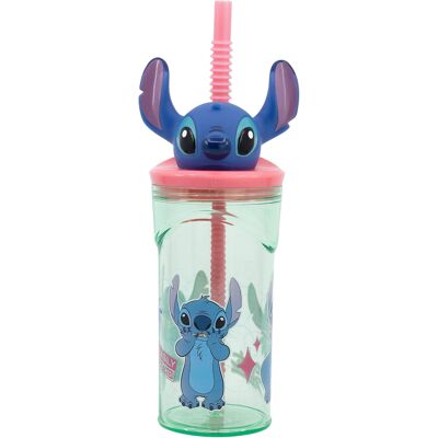 Stor Kubek Disney Stitch 3D dla dzieci ze słomką 360 ml bez BPA wielokrotnego Stor Kubek Disney Stitch 3D dla dzieci ze słomką 360 ml bez BPA wielokrotnego