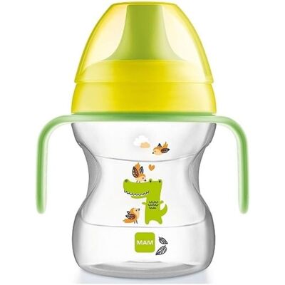 Mam Kubek Do Picia Z Wyjmowanymi Uchwytami Antypoślizgowy 190 Ml Żółty Mam Kubek Do Picia Z Wyjmowanymi Uchwytami Antypoślizgowy 190 Ml Żółty