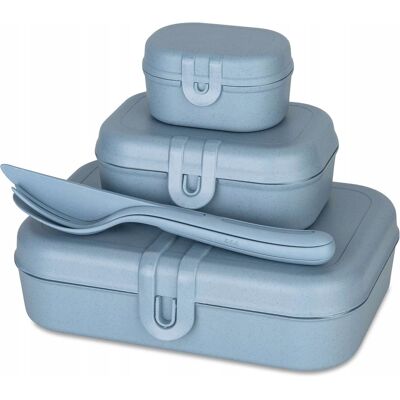 Lunchbox Pascal Ready 3x Pudełko + Sztućce Koziol Lunchbox Pascal Ready 3x Pudełko + Sztućce Koziol