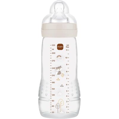 Mam Easy Active Butelka Dla Niemowląt 330ml Piaskowy Smoczek Mam Easy Active Butelka Dla Niemowląt 330ml Piaskowy Smoczek