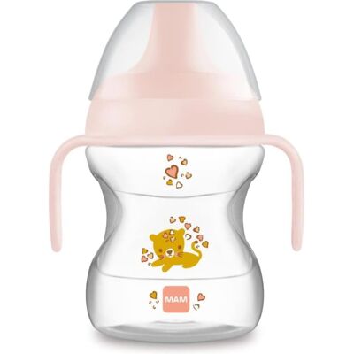 Mam Kubek Do Nauki Picia Niekapka 190 Ml Z Uchwytami Różowy Antypoślizgowy Mam Kubek Do Nauki Picia Niekapka 190 Ml Z Uchwytami Różowy Antypoślizgowy